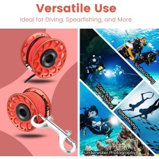 Катушка алюминиевая для дайвинга и подводной охоты с карабином (30 м) Катушка алюминиевая для дайвинга и подводной охоты с карабином (30 м)